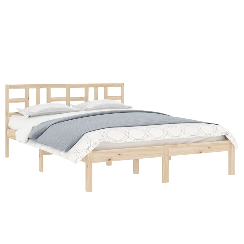 Bed Frame without Mattress 120x200 cm Solid Wood