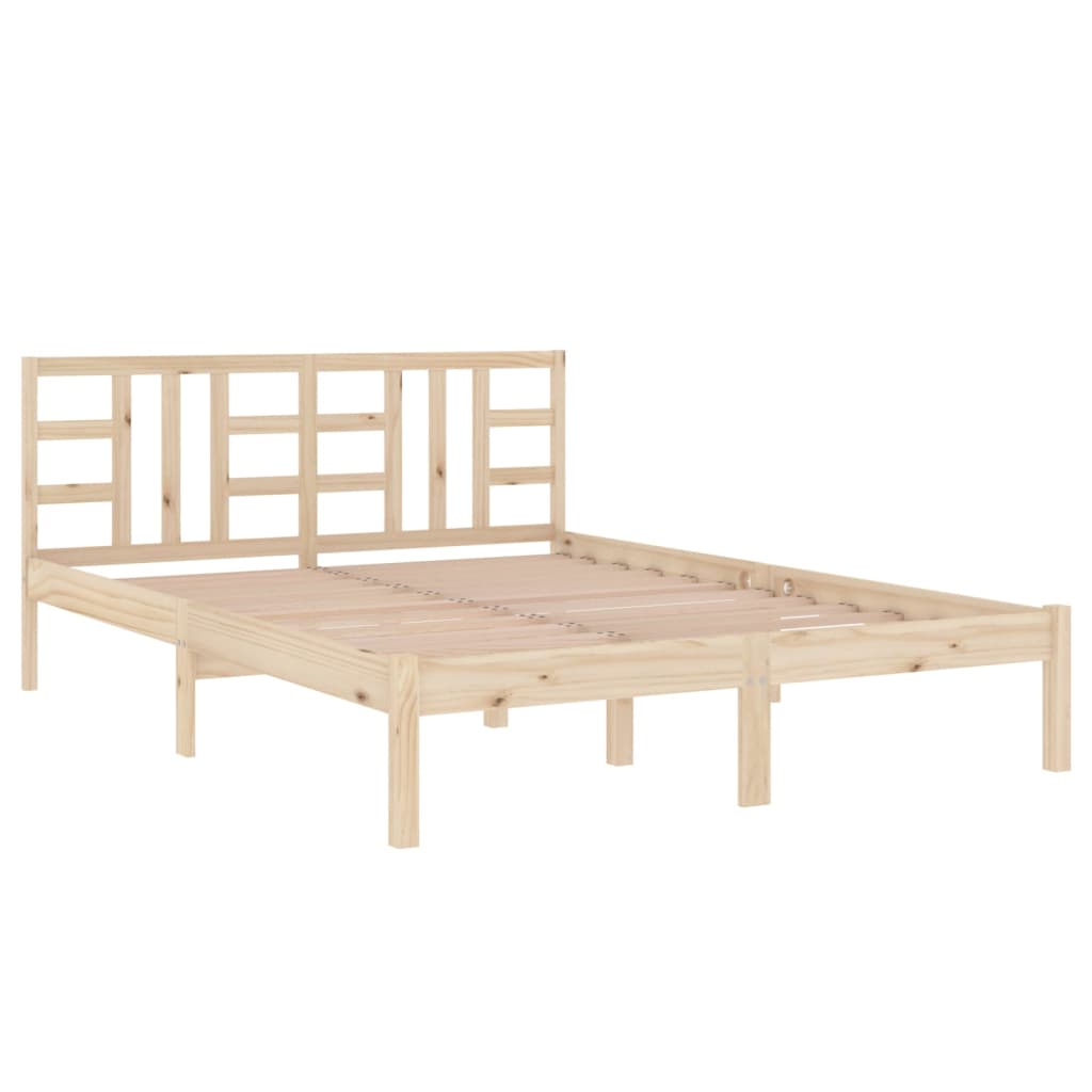 Bed Frame without Mattress 120x200 cm Solid Wood