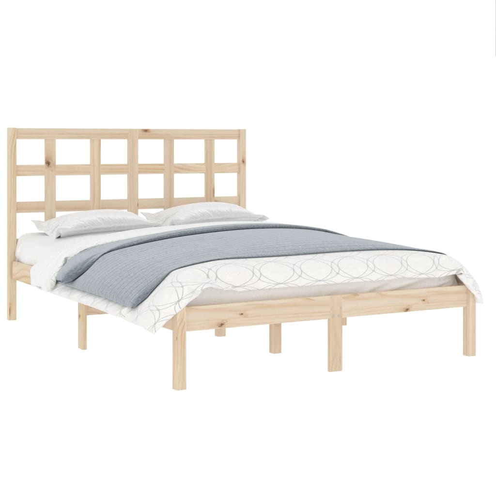 Bed Frame without Mattress 160x200 cm Solid Wood