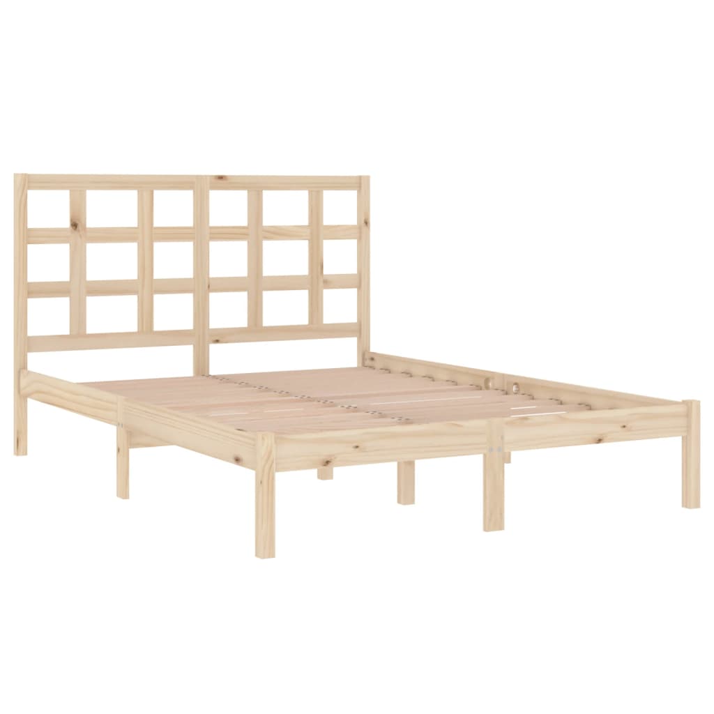 Bed Frame without Mattress 160x200 cm Solid Wood