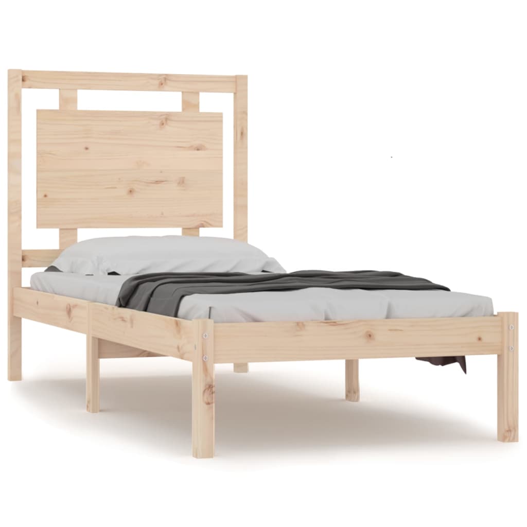 Bed Frame without Mattress 100x200 cm Solid Wood