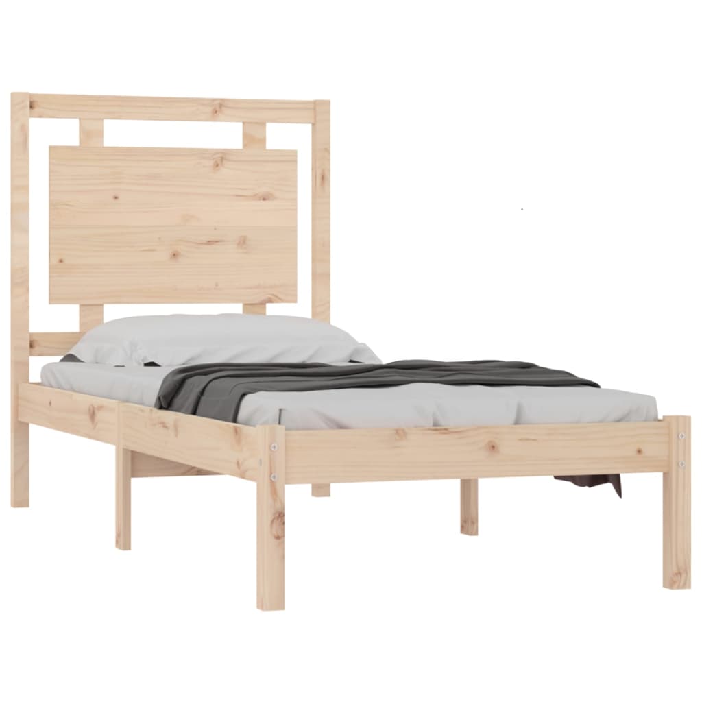 Bed Frame without Mattress 100x200 cm Solid Wood