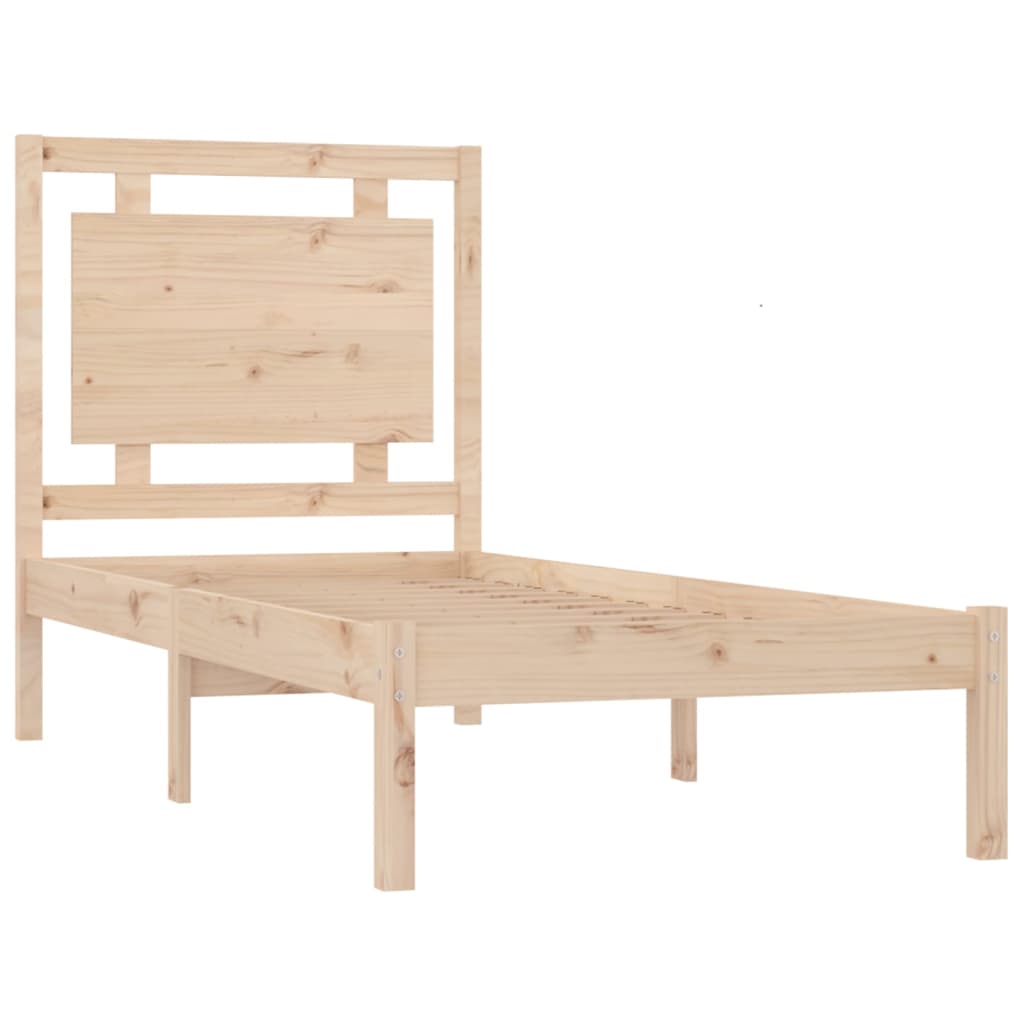 Bed Frame without Mattress 100x200 cm Solid Wood