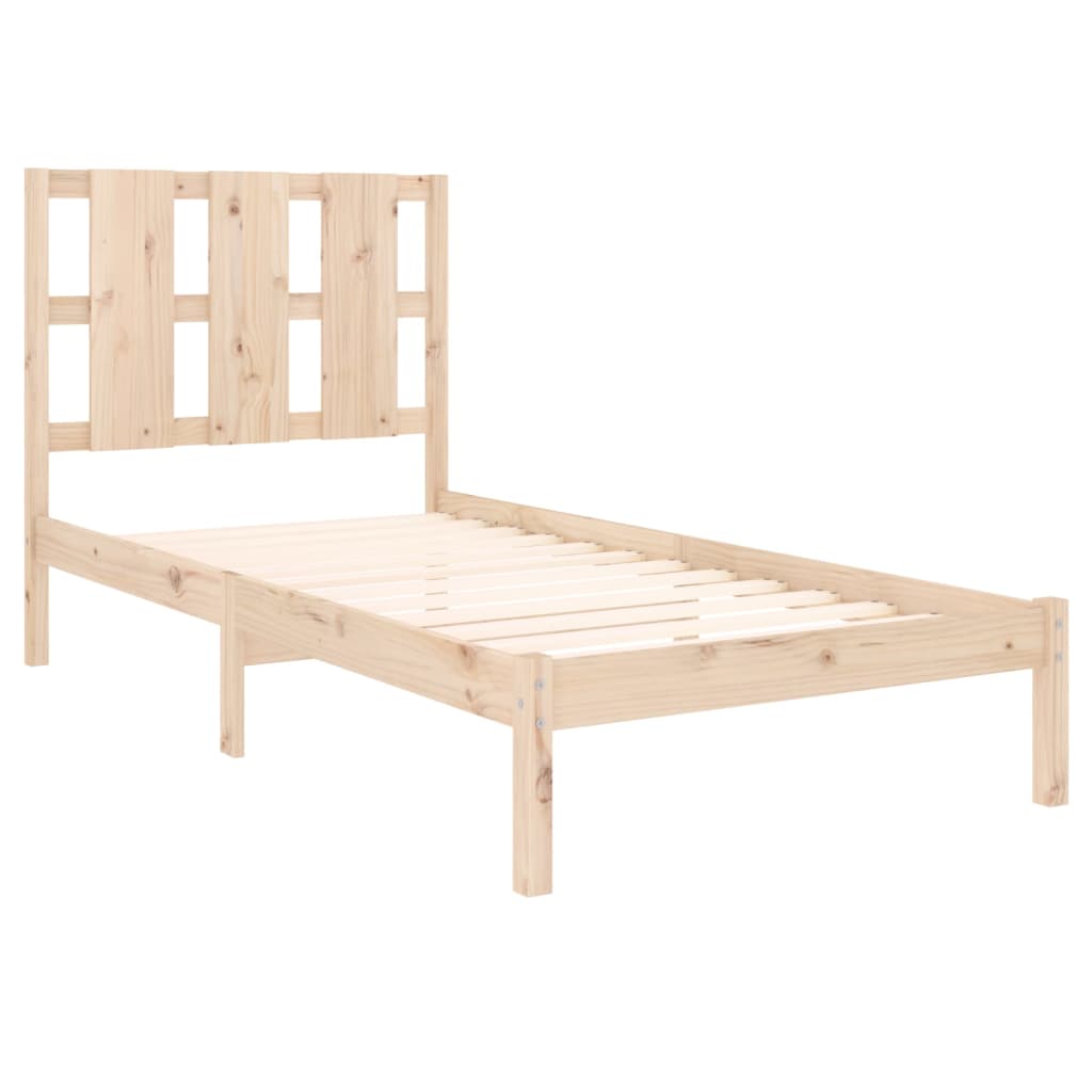 Bed Frame without Mattress 90x190 cm Single Solid Wood