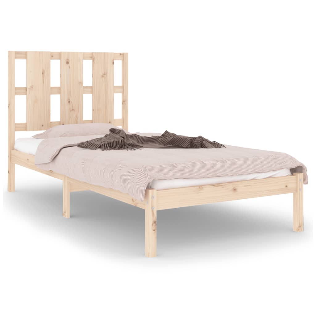 Bed Frame without Mattress 90x200 cm  Solid Wood Pine