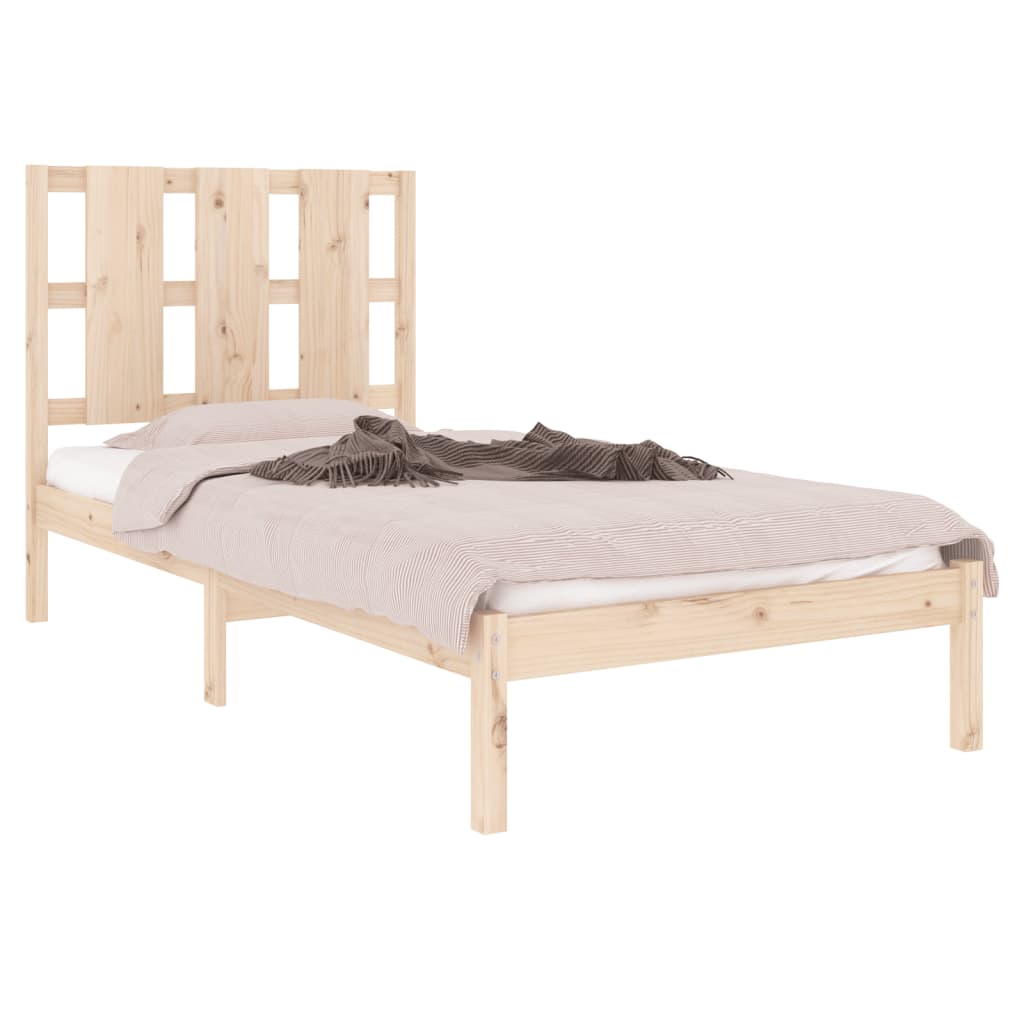Bed Frame without Mattress 100x200 cm  Solid Wood Pine