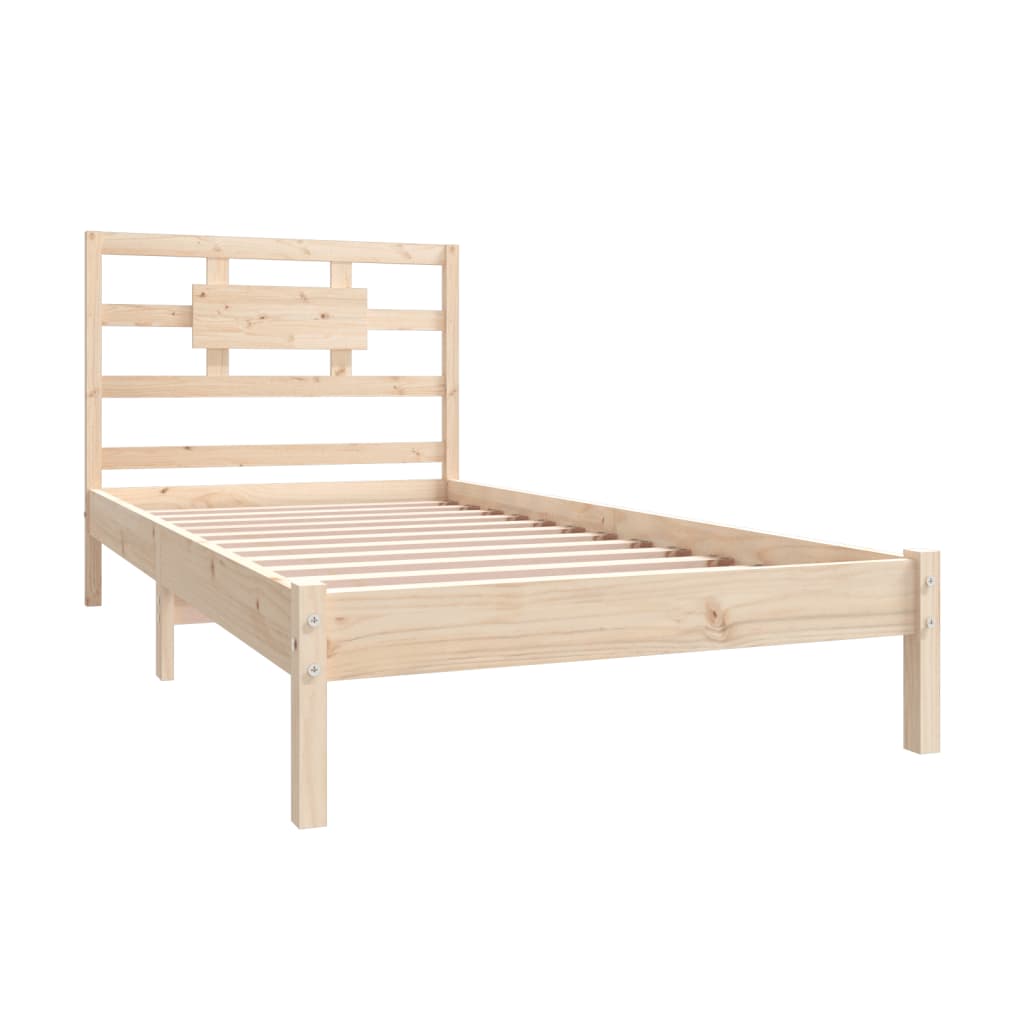 Bed Frame without Mattress 90x190 cm Single Solid Wood