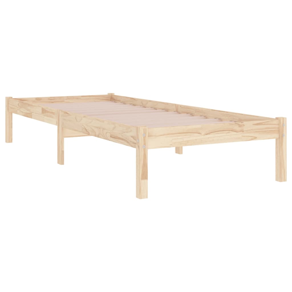Bed Frame without Mattress 90x190 cm Single Solid Wood