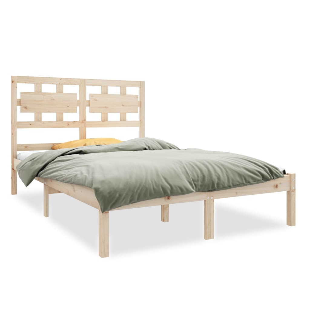Bed Frame without Mattress 120x190 cm Small Double Solid Wood