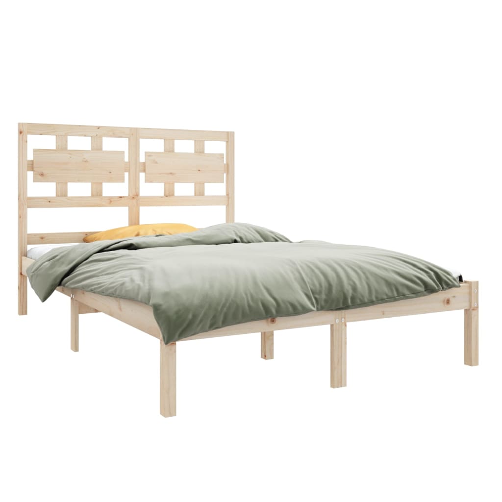 Bed Frame without Mattress 120x190 cm Small Double Solid Wood