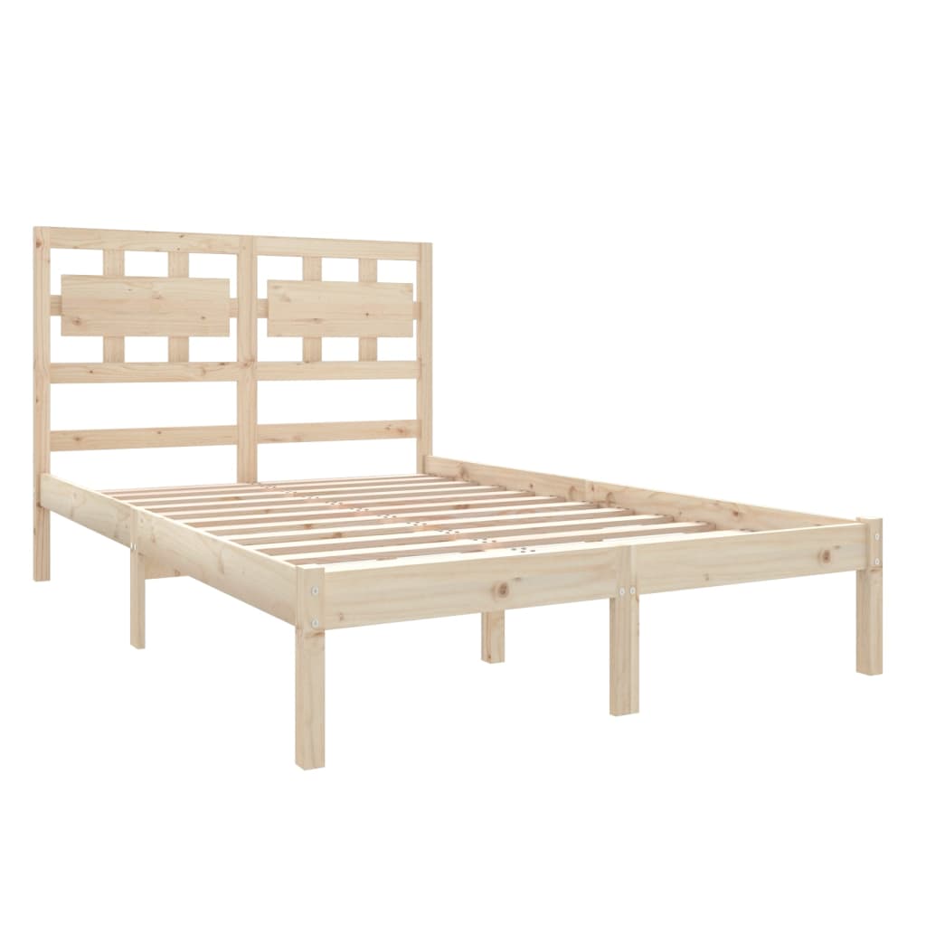 Bed Frame without Mattress 120x190 cm Small Double Solid Wood