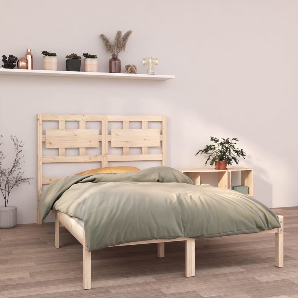 Bed Frame without Mattress 120x190 cm Small Double Solid Wood