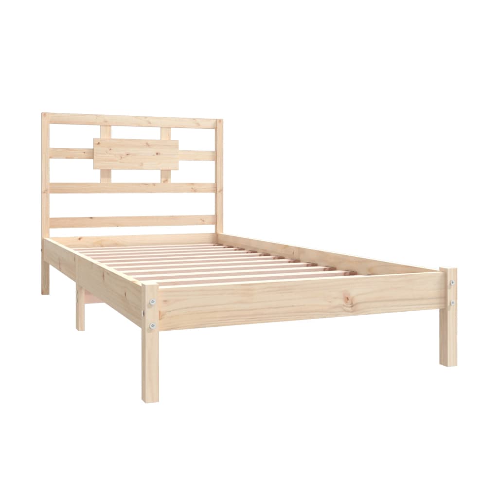 Bed Frame without Mattress 90x200 cm Solid Wood