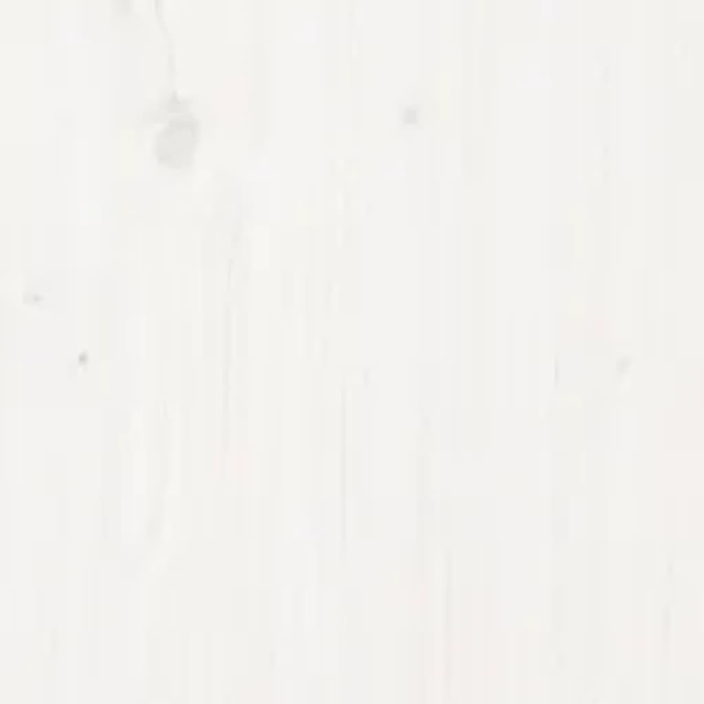 Bed Frame without Mattress White 90x200 cm Solid Wood