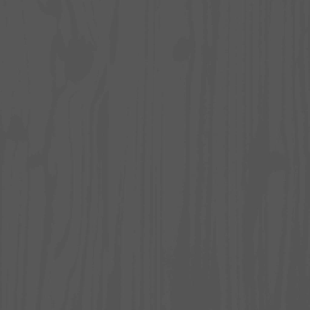 Bed Frame without Mattress Grey 200x200 cm Solid Wood