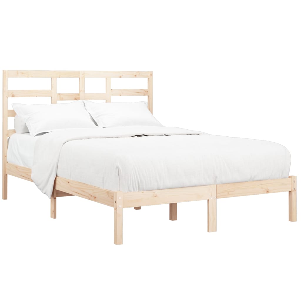 Bed Frame without Mattress Solid Wood 120x190 cm Small Double Small Double