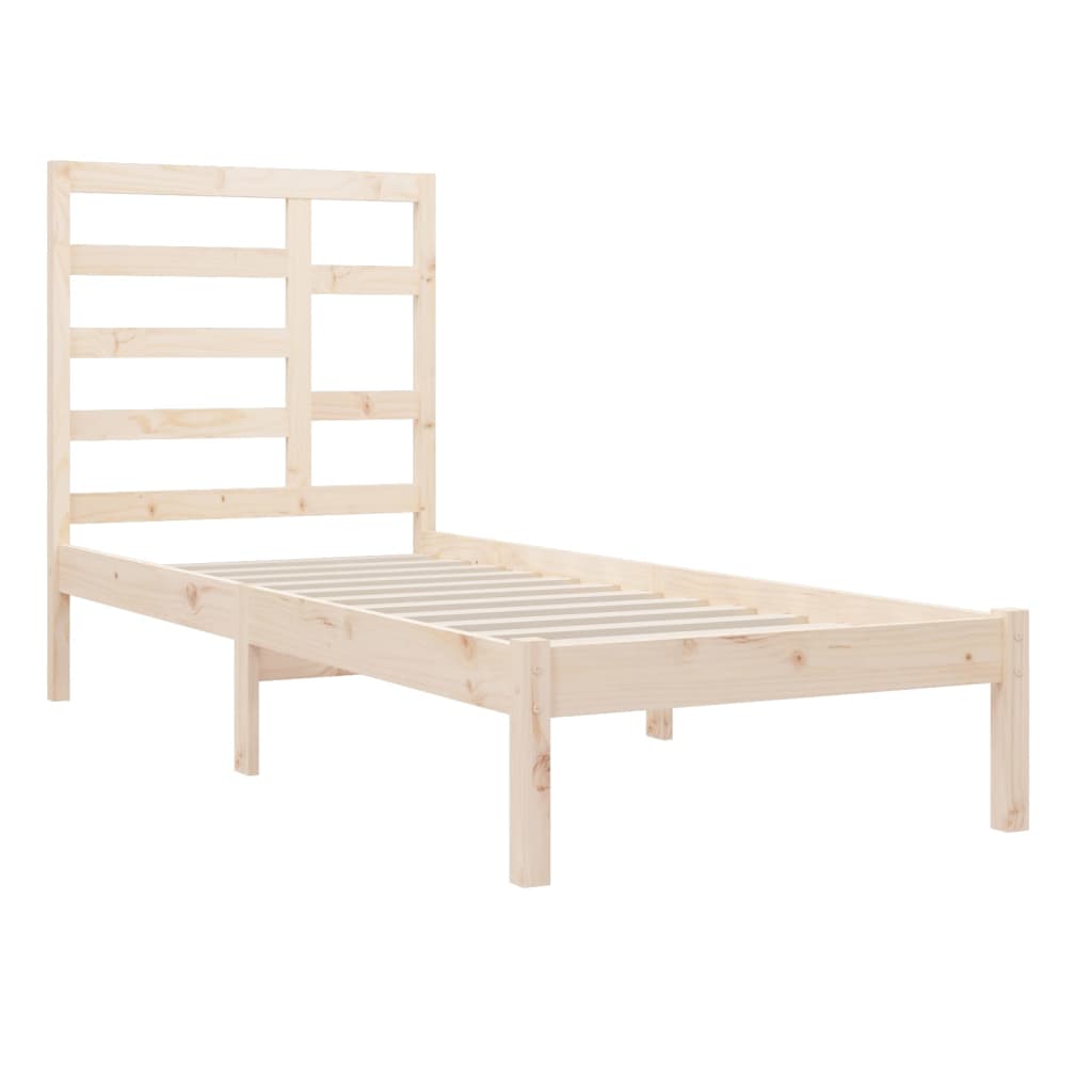 Bed Frame without Mattress Solid Wood 90x200 cm