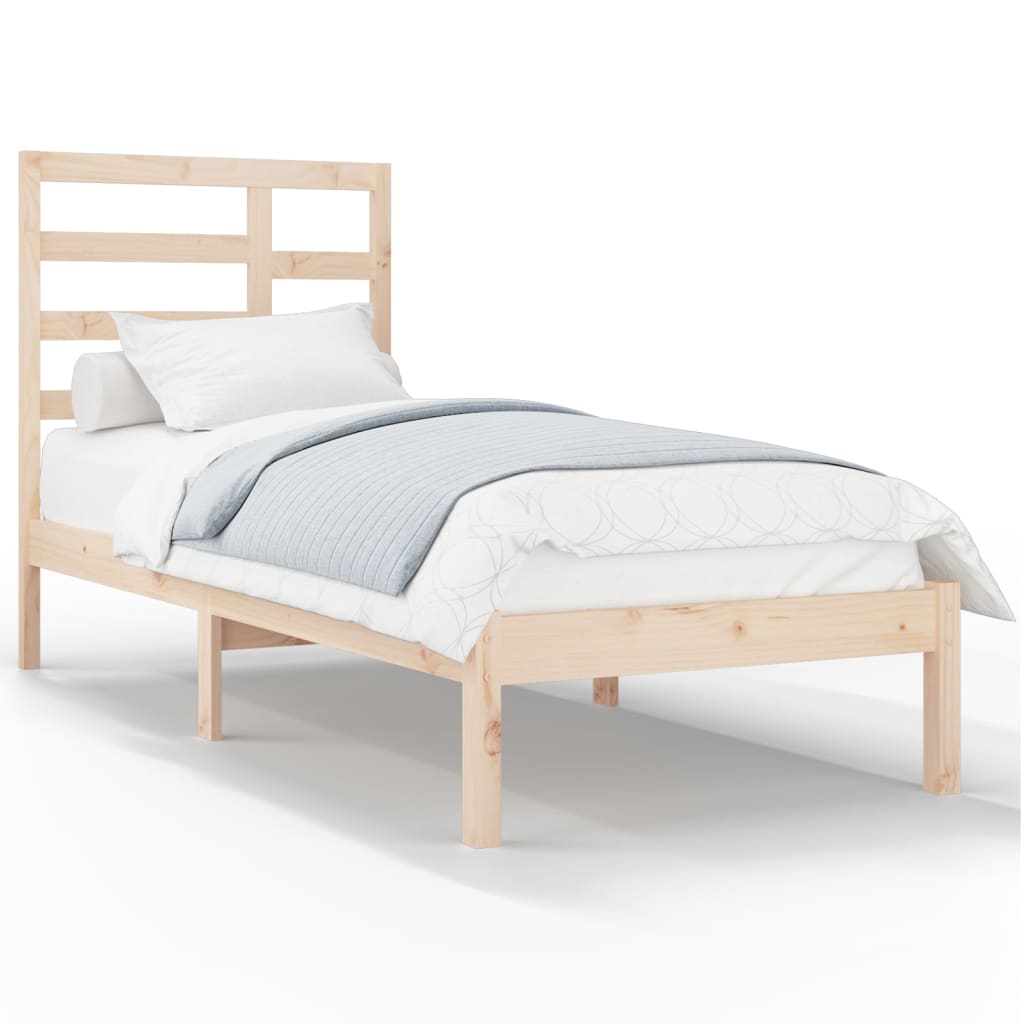 Bed Frame without Mattress Solid Wood 100x200 cm