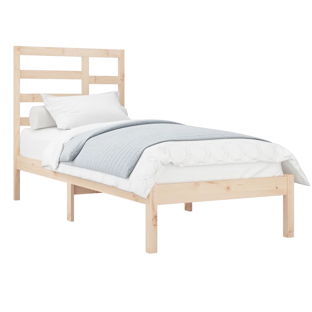 Bed Frame without Mattress Solid Wood 100x200 cm