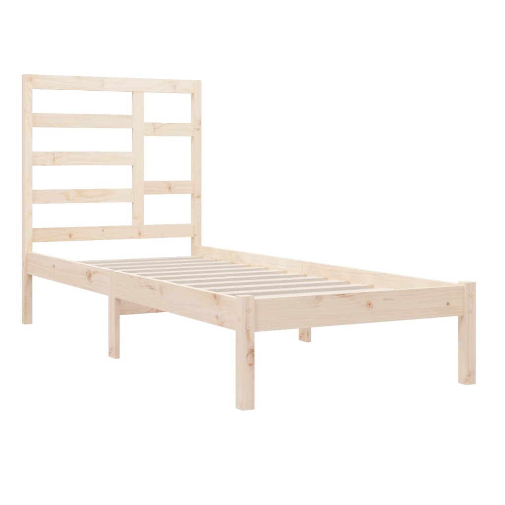 Bed Frame without Mattress Solid Wood 100x200 cm