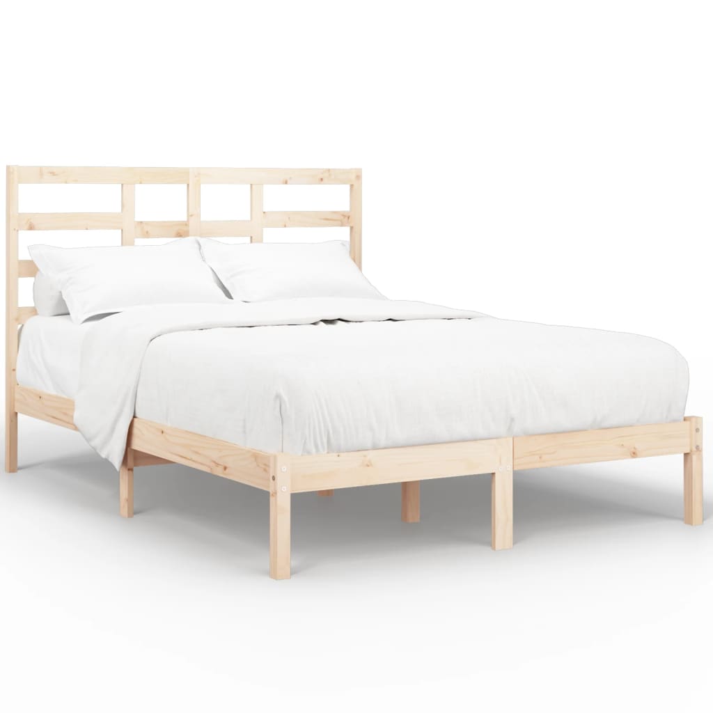 Bed Frame without Mattress Solid Wood 120x200 cm