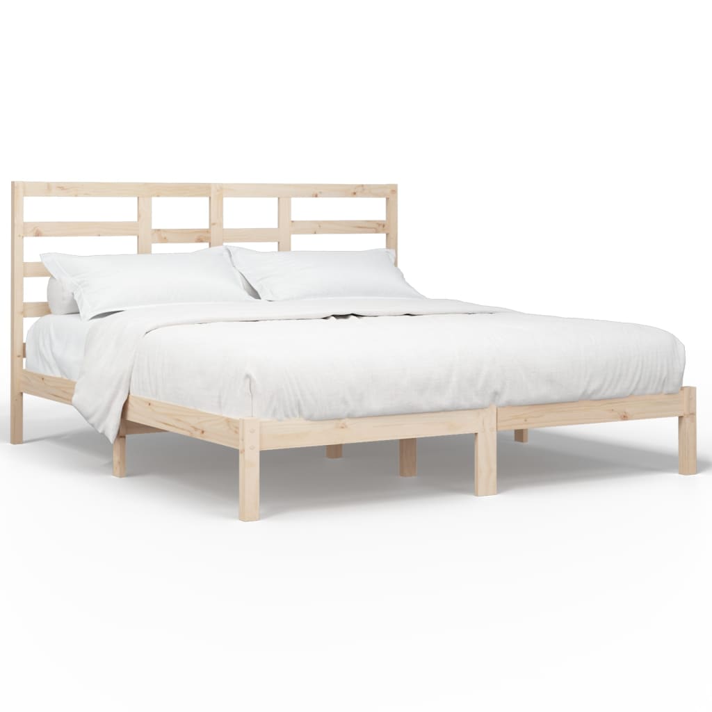 Bed Frame without Mattress Solid Wood 200x200 cm