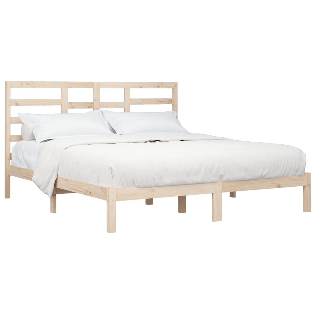 Bed Frame without Mattress Solid Wood 200x200 cm