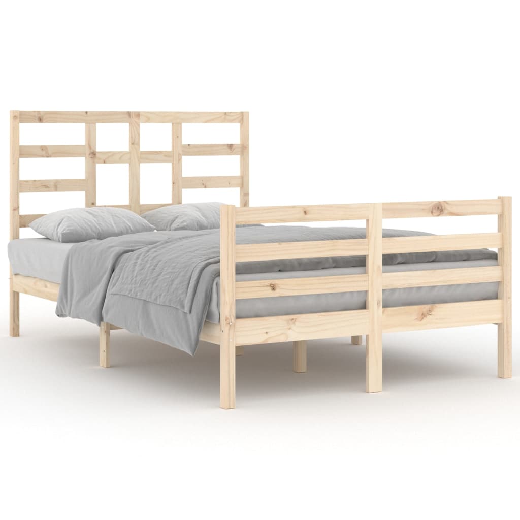 Bed Frame without Mattress Solid Wood 120x200 cm