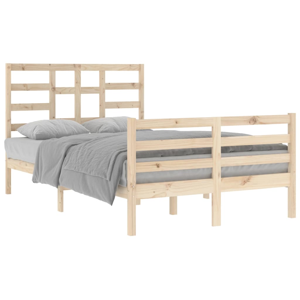 Bed Frame without Mattress Solid Wood 120x200 cm
