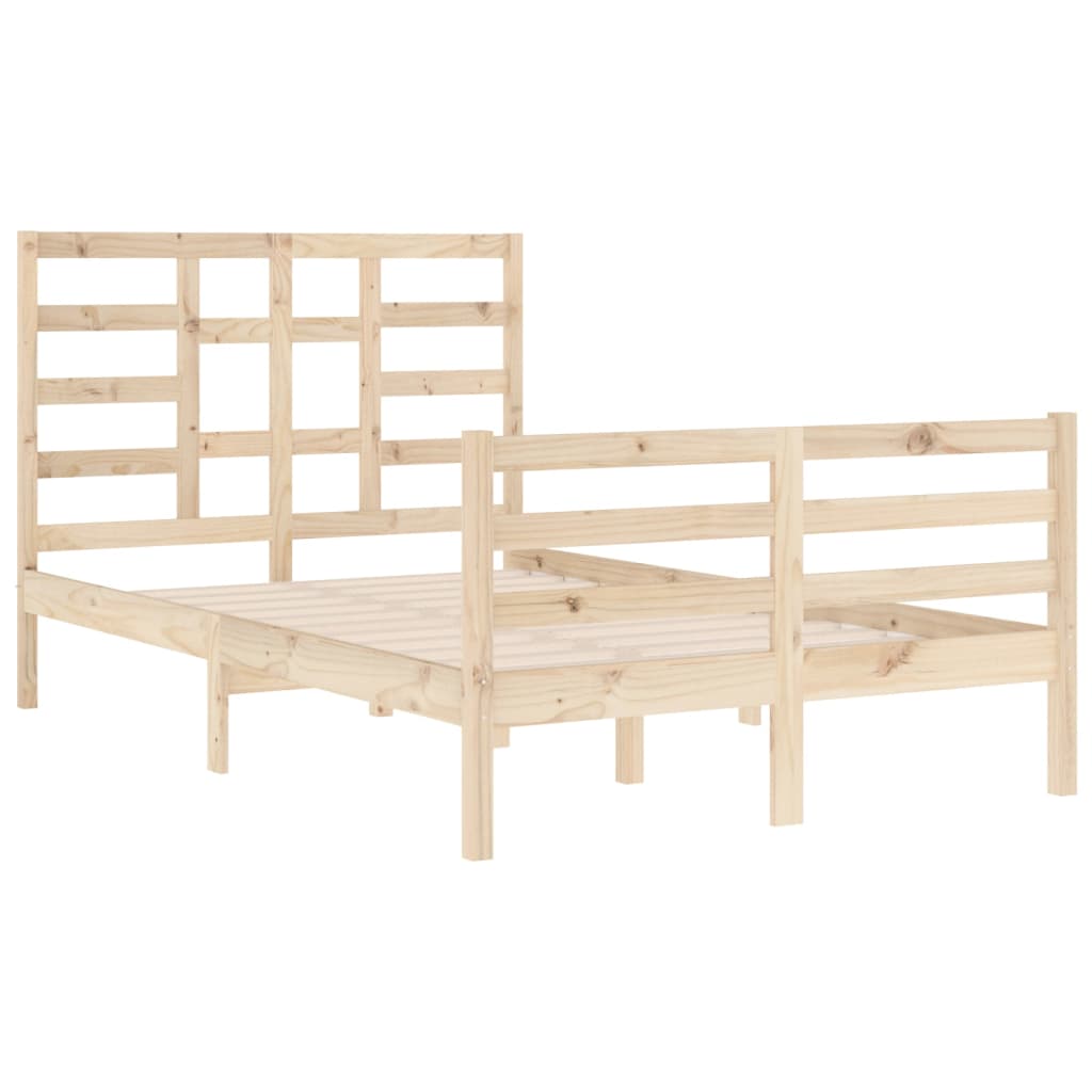 Bed Frame without Mattress Solid Wood 120x200 cm