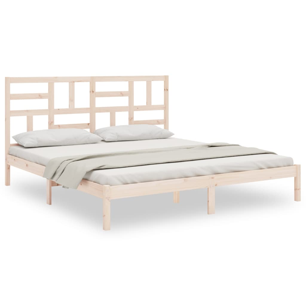 Bed Frame without Mattress Solid Wood 200x200 cm
