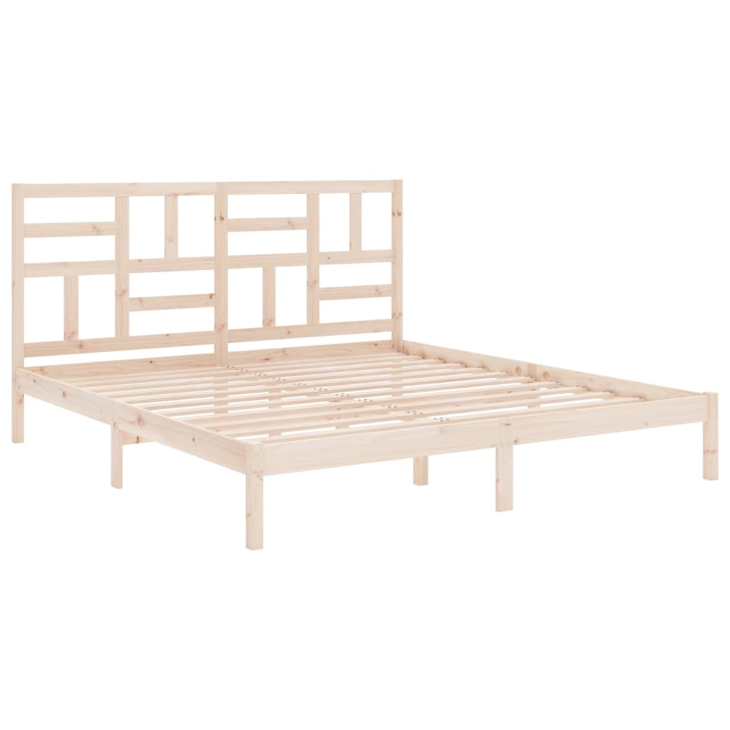 Bed Frame without Mattress Solid Wood 200x200 cm