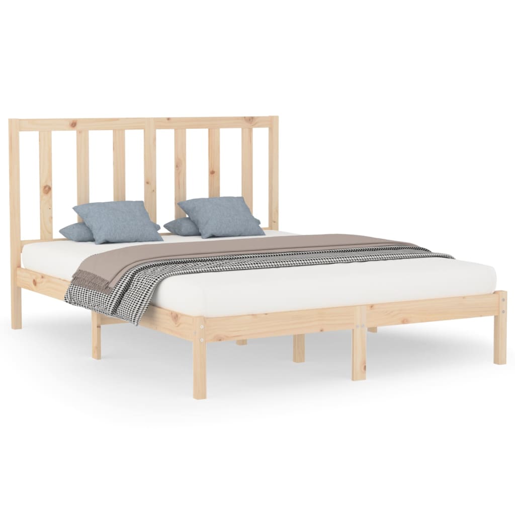 Bed Frame without Mattress 160x200 cm Solid Wood