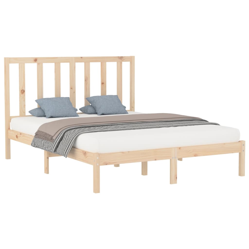 Bed Frame without Mattress 160x200 cm Solid Wood