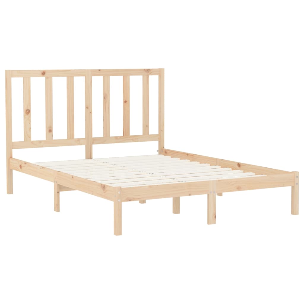 Bed Frame without Mattress 160x200 cm Solid Wood