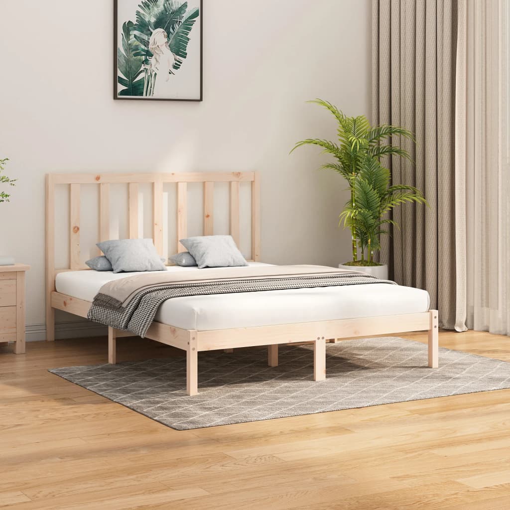 Bed Frame without Mattress 160x200 cm Solid Wood