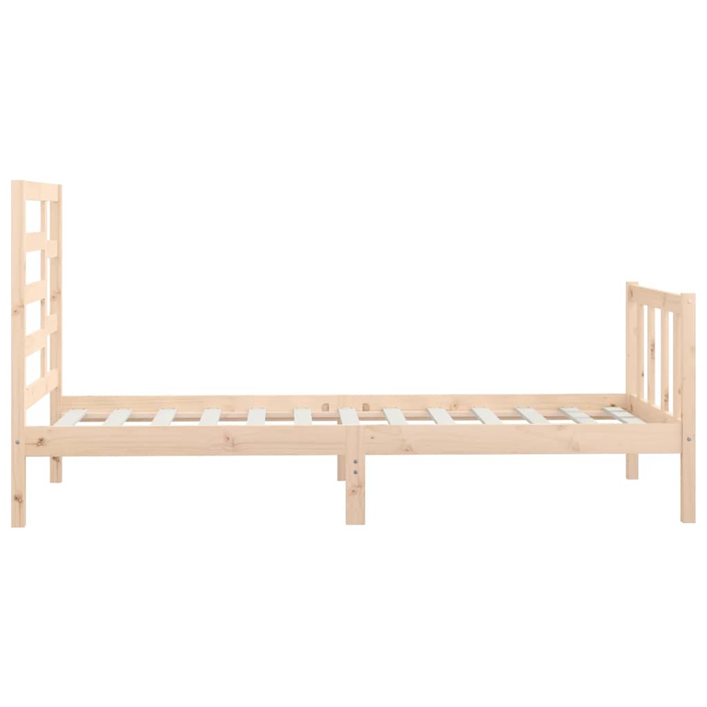 Bed Frame without Mattress 100x200 cm Solid Wood Pine