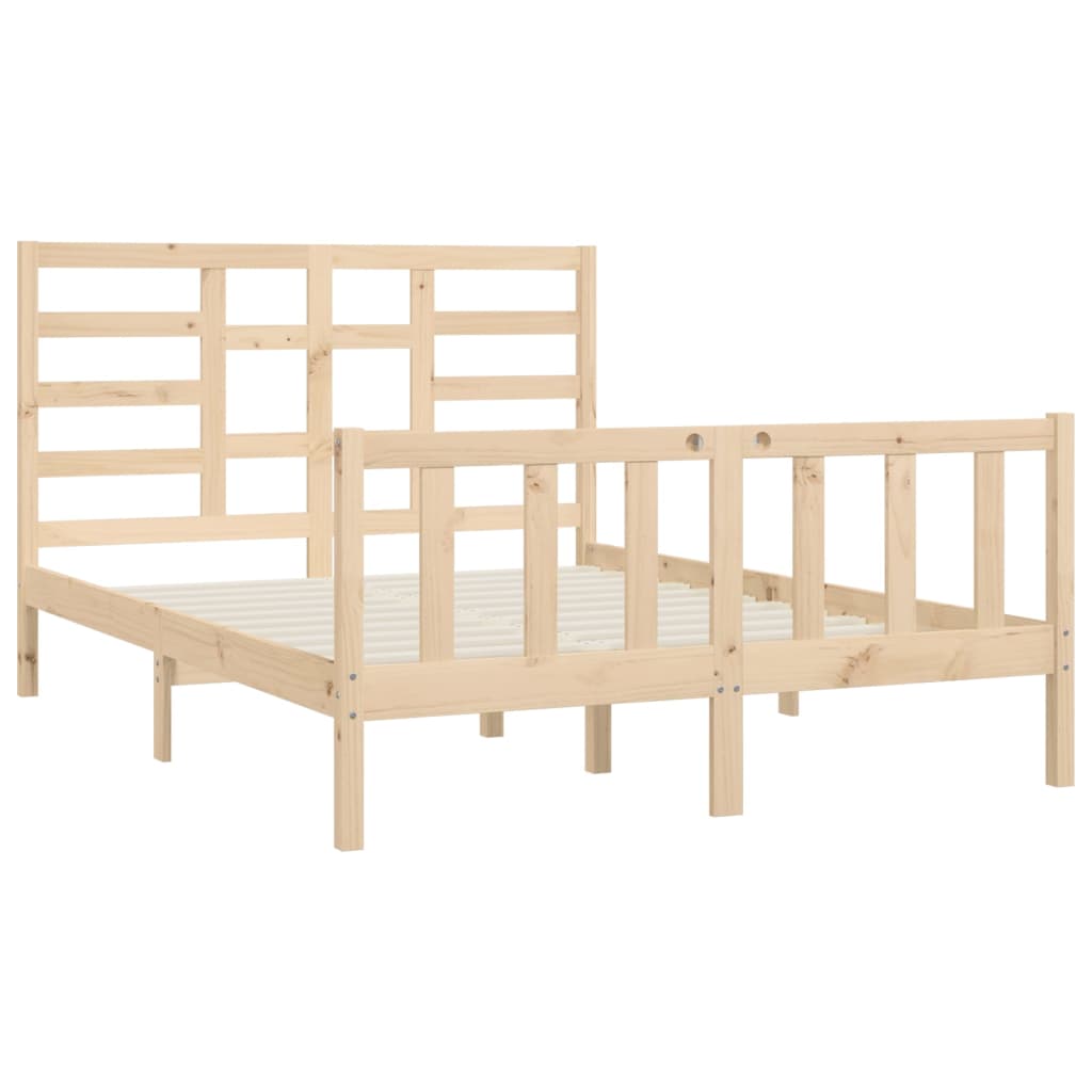 Bed Frame without Mattress 160x200 cm Solid Wood Pine