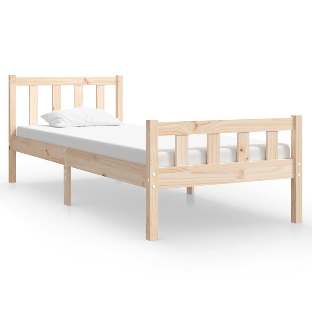 Bed Frame without Mattress Solid Wood Small Single