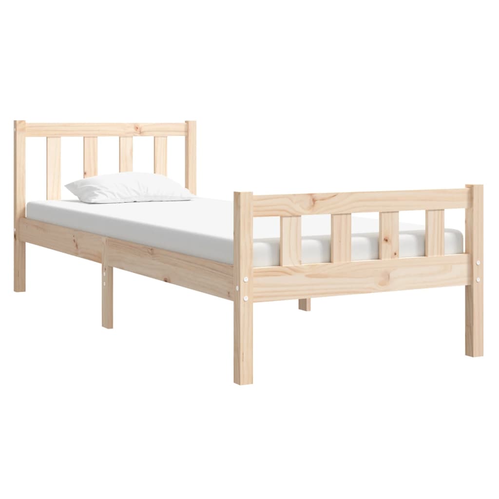 Bed Frame without Mattress Solid Wood Small Single