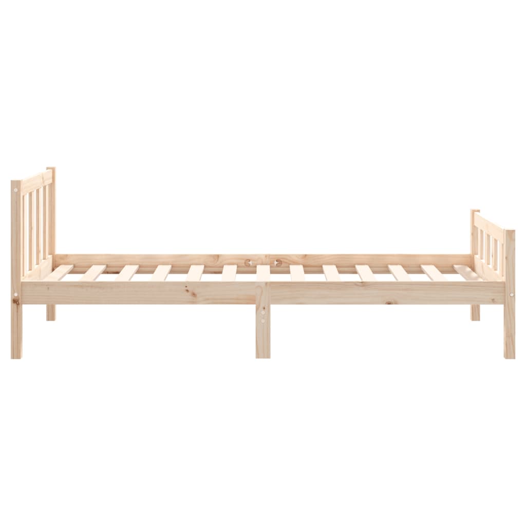 Bed Frame without Mattress Solid Wood Small Single