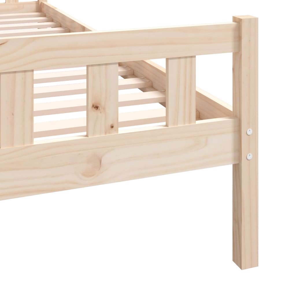 Bed Frame without Mattress Solid Wood Small Single