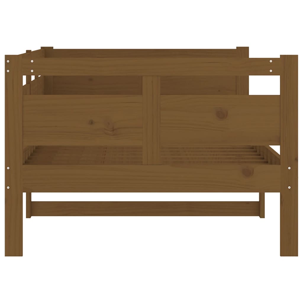 Day Bed without Mattress Honey Brown Solid Wood Pine 90x190 cm Single