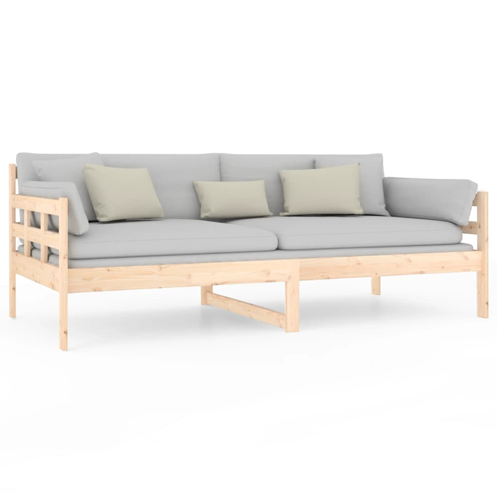 Day Bed without Mattress Solid Wood Pine 90x190 cm Single