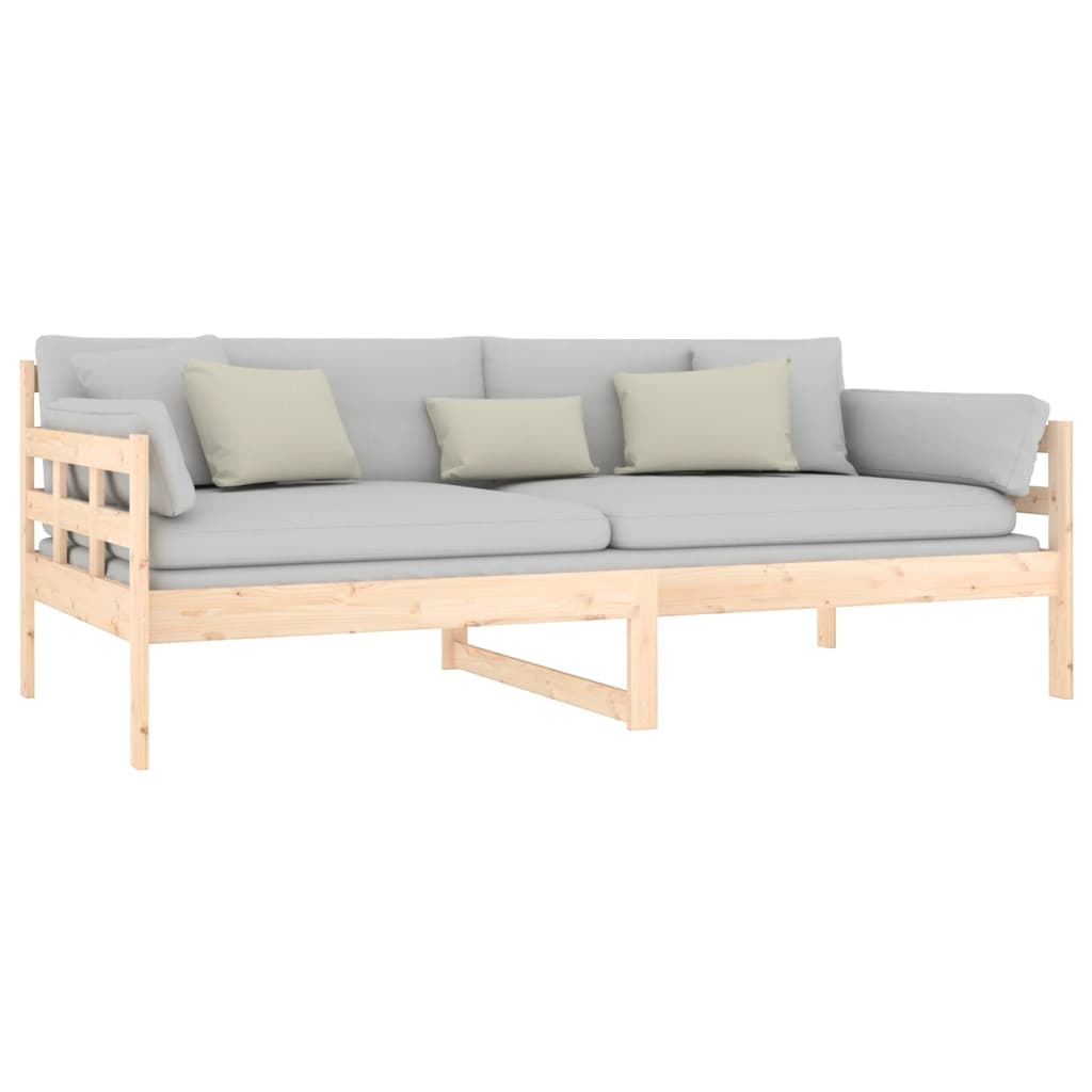 Day Bed without Mattress Solid Wood Pine 90x190 cm Single