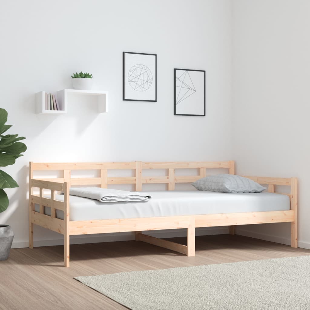 Day Bed without Mattress Solid Wood Pine 90x190 cm Single
