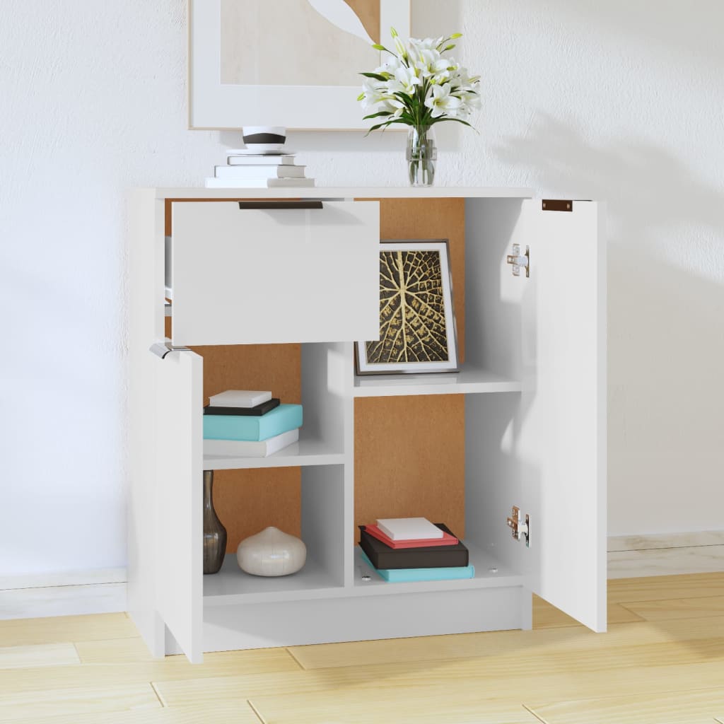 Sideboard White 60x30x70 cm Engineered Wood