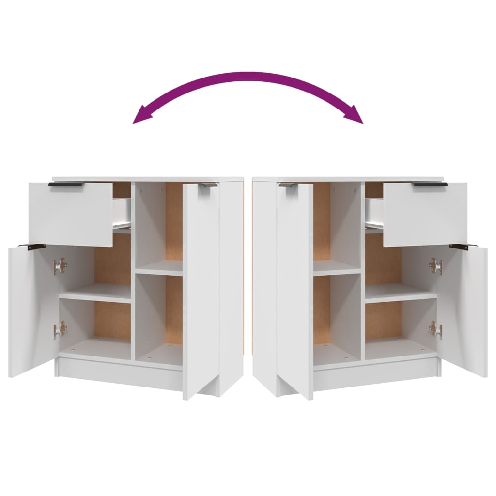 Sideboard White 60x30x70 cm Engineered Wood