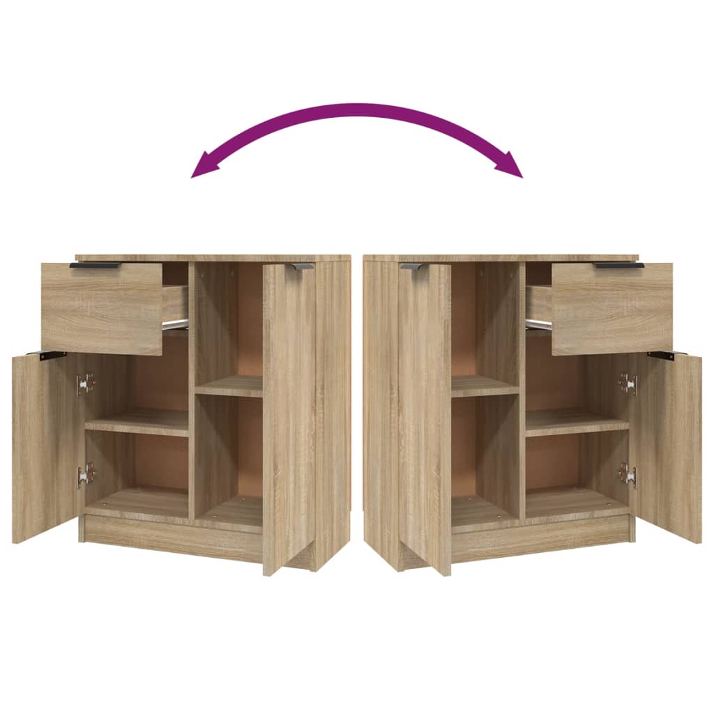 Sideboard Sonoma oak 60x30x70 cm Engineered Wood