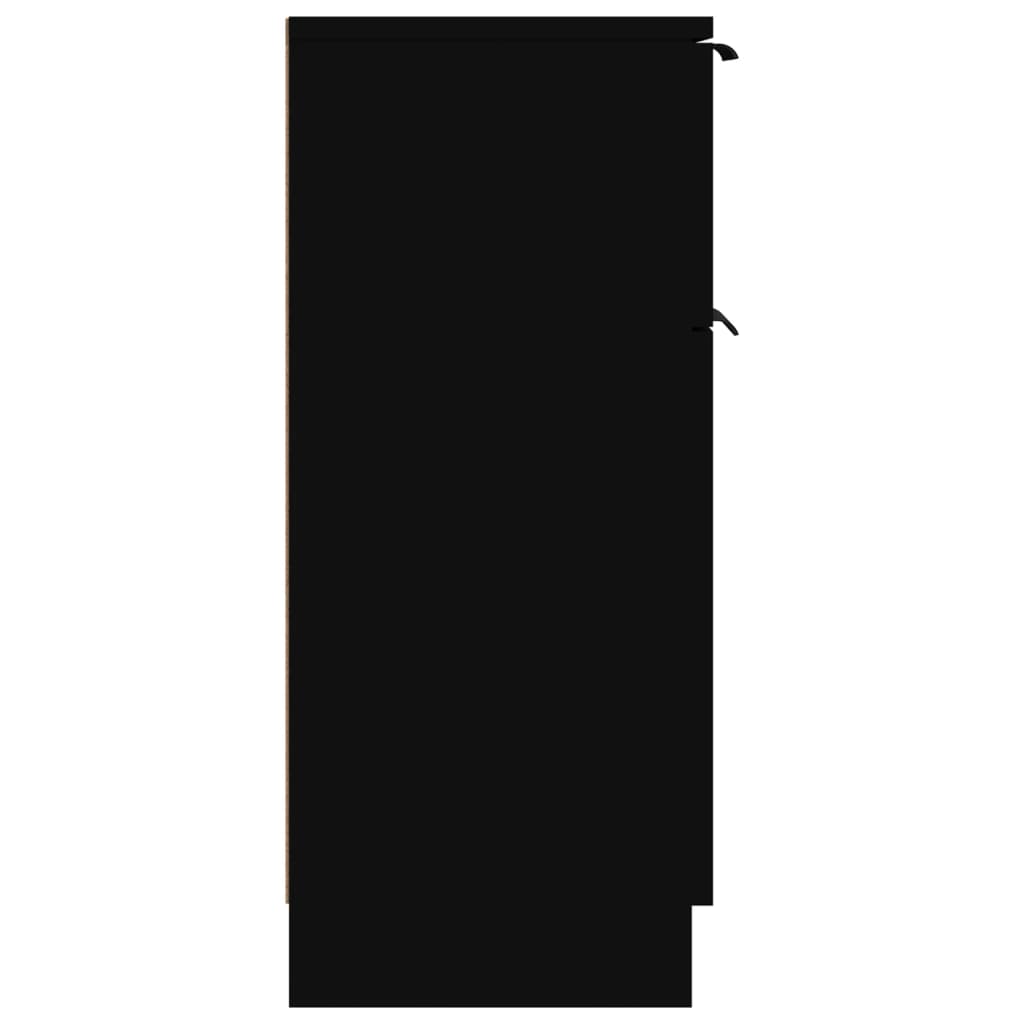 Sideboard Black 30x30x70 cm Engineered Wood